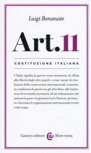 Copertina di 'Costituzione italiana: articolo 11'