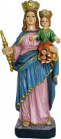 Immagine di 'Statua di Maria Ausiliatrice da 12 cm in confezione regalo con segnalibro in versione SPAGNOLO'