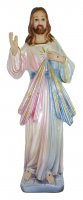 Statua Ges Misericordioso in gesso madreperlato dipinta a mano - 30 cm