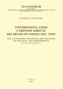 Copertina di 'Universitates, censi e imposte dirette nel Regno di Napoli (sec. XVII)'