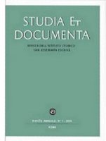 Studia et documenta. Rivista dell'Istituto Storico San Josemaría Escrivá