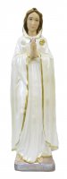 Statua Rosa Mistica in gesso madreperlato dipinta a mano - 50 cm