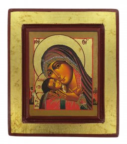 Copertina di 'Icona greca in legno "Madonna di Korsun" - 14x13 cm'