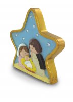 Immagine di 'Nativit per bambini a forma di stella, in resina colorata - 9 x 9 cm'