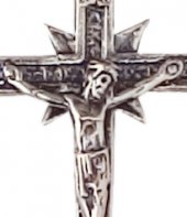 Immagine di 'Croce con Cristo riportato in argento 925 - 4,8 cm'