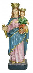 Copertina di 'Statua di Maria Ausiliatrice da 12 cm in confezione regalo con segnalibro in IT/EN/ES/FR'