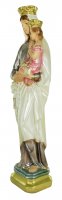 Immagine di 'Statua Madonna del Carmine in gesso madreperlato dipinta a mano - 40 cm'