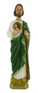 Copertina di 'Statua San Giuda Taddeo in gesso dipinta a mano - 40 cm'