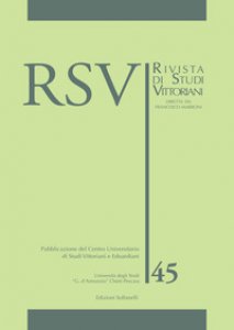 Copertina di 'RSV. Rivista di studi vittoriani'
