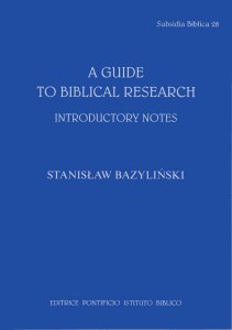 Copertina di 'A guide to biblical research'