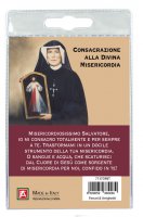 Immagine di 'Medaglia Ges Misericordioso con laccio e preghiera in italiano'