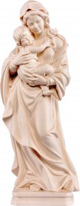 Copertina di 'Statua della Madonna Tirolese in legno di tiglio naturale, linea da 85 cm - Demetz Deur'