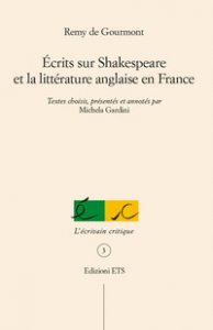 Copertina di 'crits sur Shakespeare et la littrature anglaise en France'