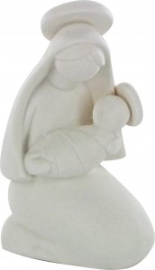 Copertina di 'Statua Madonna con bambino in ceramica - 10 cm'