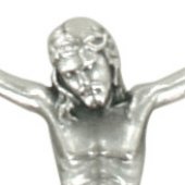 Immagine di 'Corpo di cristo in metallo argentato cm 6'