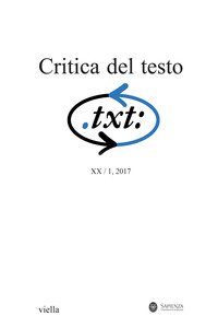 Copertina di 'Critica del testo (2017)'