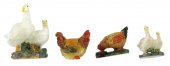 Immagine di 'Statuine animali presepe: set 4 statuette oche e galline, in resina dipinta a mano (circa 2,5 cm)'