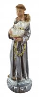 Immagine di 'Statua Sant'Antonio in gesso madreperlato dipinta a mano - 15 cm'