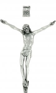Copertina di 'Corpo di cristo in metallo argentato cm 15'