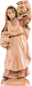 Copertina di 'Pastorella con brocca B.K. - Demetz - Deur - Statua in legno dipinta a mano. Altezza pari a 12 cm.'