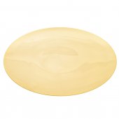 Patena liscia in ottone dorato - diametro 25 cm