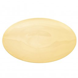 Copertina di 'Patena liscia in ottone dorato - diametro 25 cm'