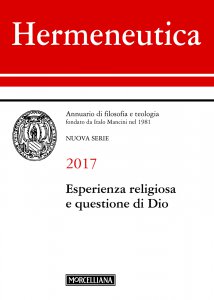 Copertina di 'Hermeneutica. 2017: Esperienza religiosa e questione di Dio.'