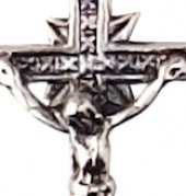 Immagine di 'Croce con Cristo riportato in argento 925 - 3,5 cm'