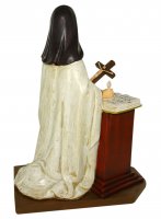 Immagine di 'Statua di Santa Teresa d'Avila da 20 cm in confezione regalo con segnalibro in IT/IN/SP/FR'