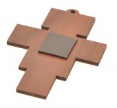 Immagine di 'Croce in legno magnetica "Croce di San Damiano" - dimensioni 9x6,5 cm'