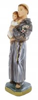 Immagine di 'Statua Sant Antonio in gesso madreperlato dipinta a mano - 20 cm'