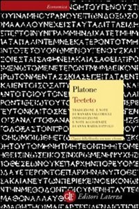 Copertina di 'Teeteto. Testo greco a fronte'