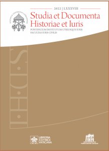 Copertina di 'Studia et Documenta Historiae et Iuris. 2022 | LXXXVIII'