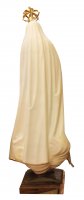 Immagine di 'Statua Madonna di Fatima dipinta a mano con occhi di cristallo e strass (circa 105 cm)'