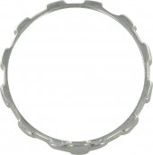 Immagine di 'Rosario anello in argento 925 con 10 quadrati misura italiana n20 - diametro interno mm 19,6 circa'