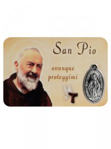Copertina di 'Card medaglia San Pio (10 pezzi)'