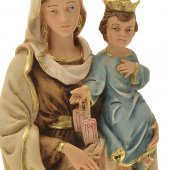 Immagine di 'Statua in resina colorata a mano "Madonna del Carmine" - altezza 30 cm'