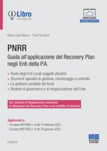 Copertina di 'PNRR. Guida all'applicazione del Recovery plan negli enti della P.A.'