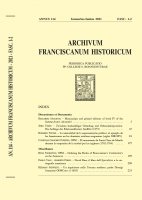 Archivum Franciscanum Historicum