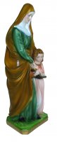 Immagine di 'Statua Santa Anna in gesso madreperlato dipinta a mano - 30 cm'