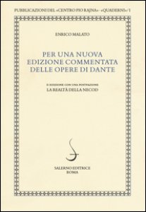 Copertina di 'Per una nuova edizione commentata delle opere di Dante'
