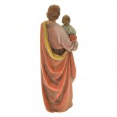 Immagine di 'Statua in pasta di legno "San Giuseppe con Bambino" - altezza 15 cm'