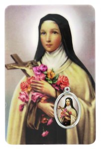 Copertina di 'Card Santa Teresa di Lisieux in PVC - 5,5 x 8,5 cm - italiano'