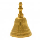 Campanello in ottone dorato - altezza 10 cm