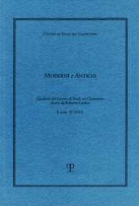 Copertina di 'Moderni e antichi. Quaderni del Centro di studi sul classicismo diretti da Roberto Cardini (2021)'