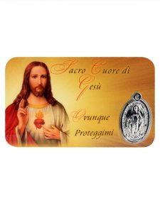 Copertina di 'Card medaglia Sacro Cuore di Ges (10 pezzi)'