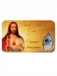 Card medaglia Sacro Cuore di Ges (10 pezzi)