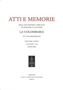 Copertina di 'Atti e memorie dell'Accademia toscana di scienze e lettere La Colombaria. Nuova serie'