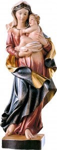 Copertina di 'Statua della Madonna dei nomadi da 50 cm in legno dipinto con colori a olio - Demetz Deur'