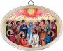 Icona ovale "Pentecoste" - dimensioni 14,5x10,5 cm